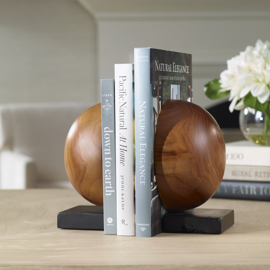 Elmino Brown Bookend, Set of 2 - Thumbnail - Image 3