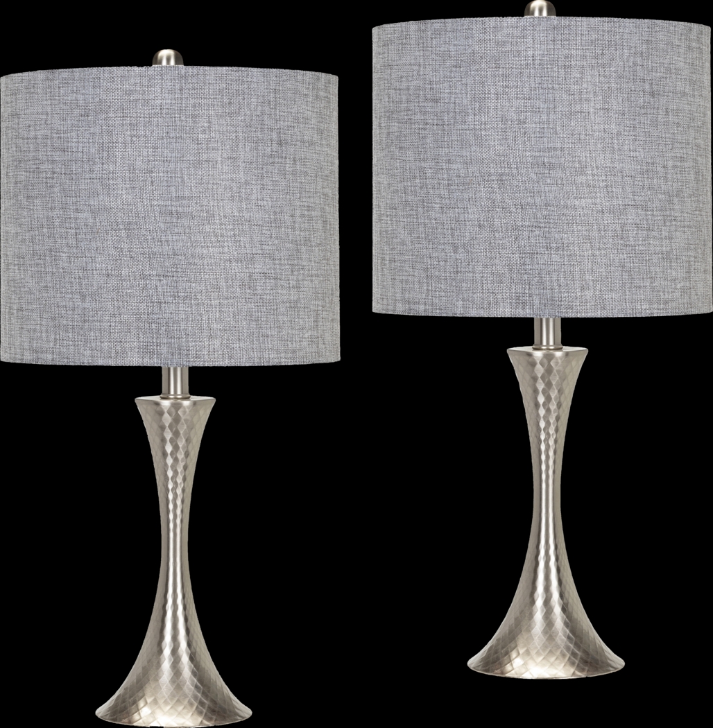 Elmira Grove Silver Table Lamps, Set of 2 - Thumbnail - Image 1