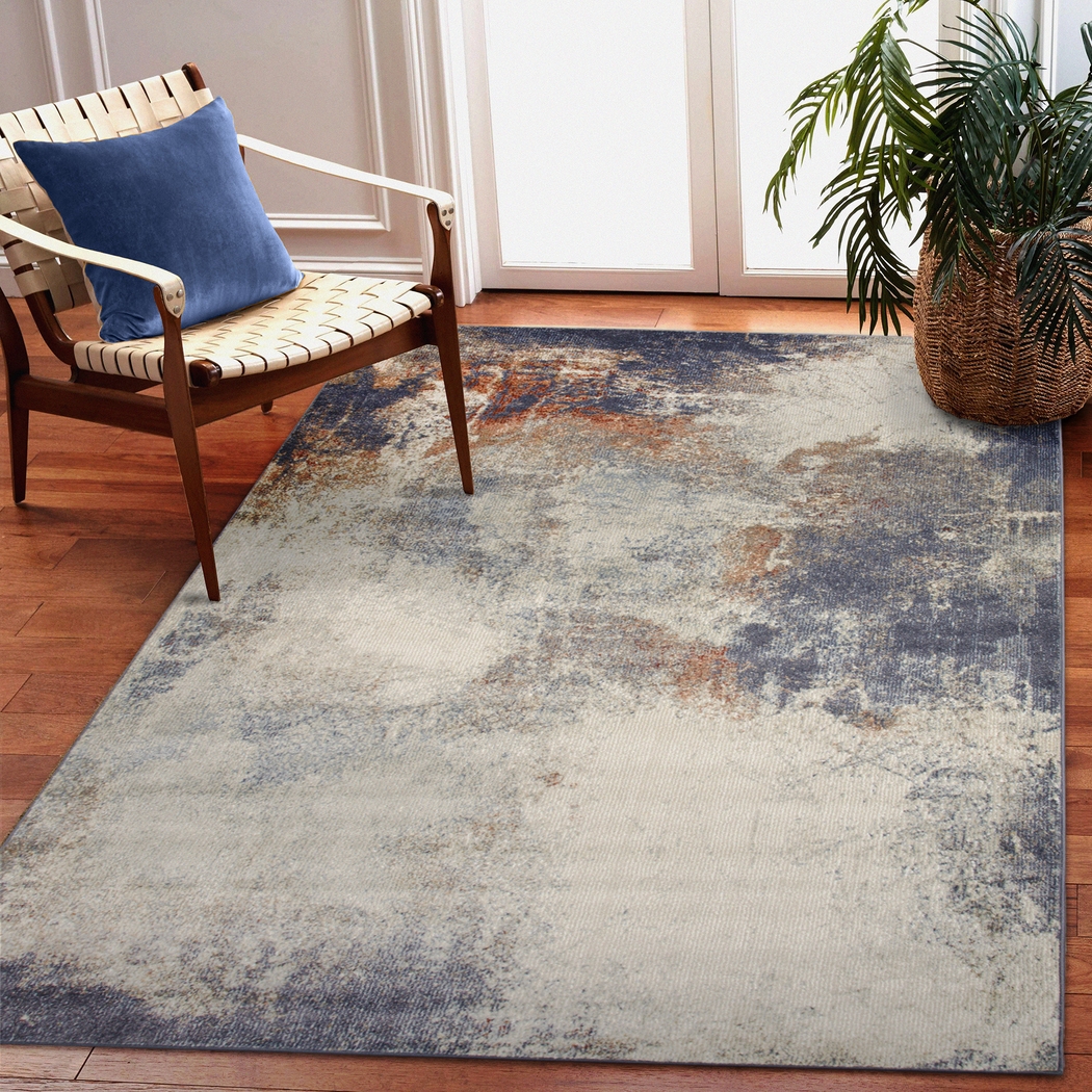 Elmoira Blue 6'6 x 9'4 Rug - Thumbnail - Image 7