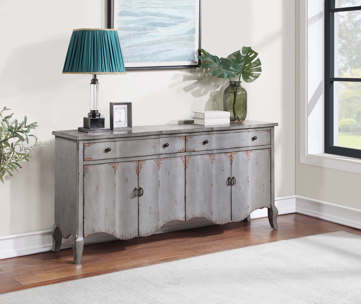 Elmsere Blue Credenza - Thumbnail - Image 2