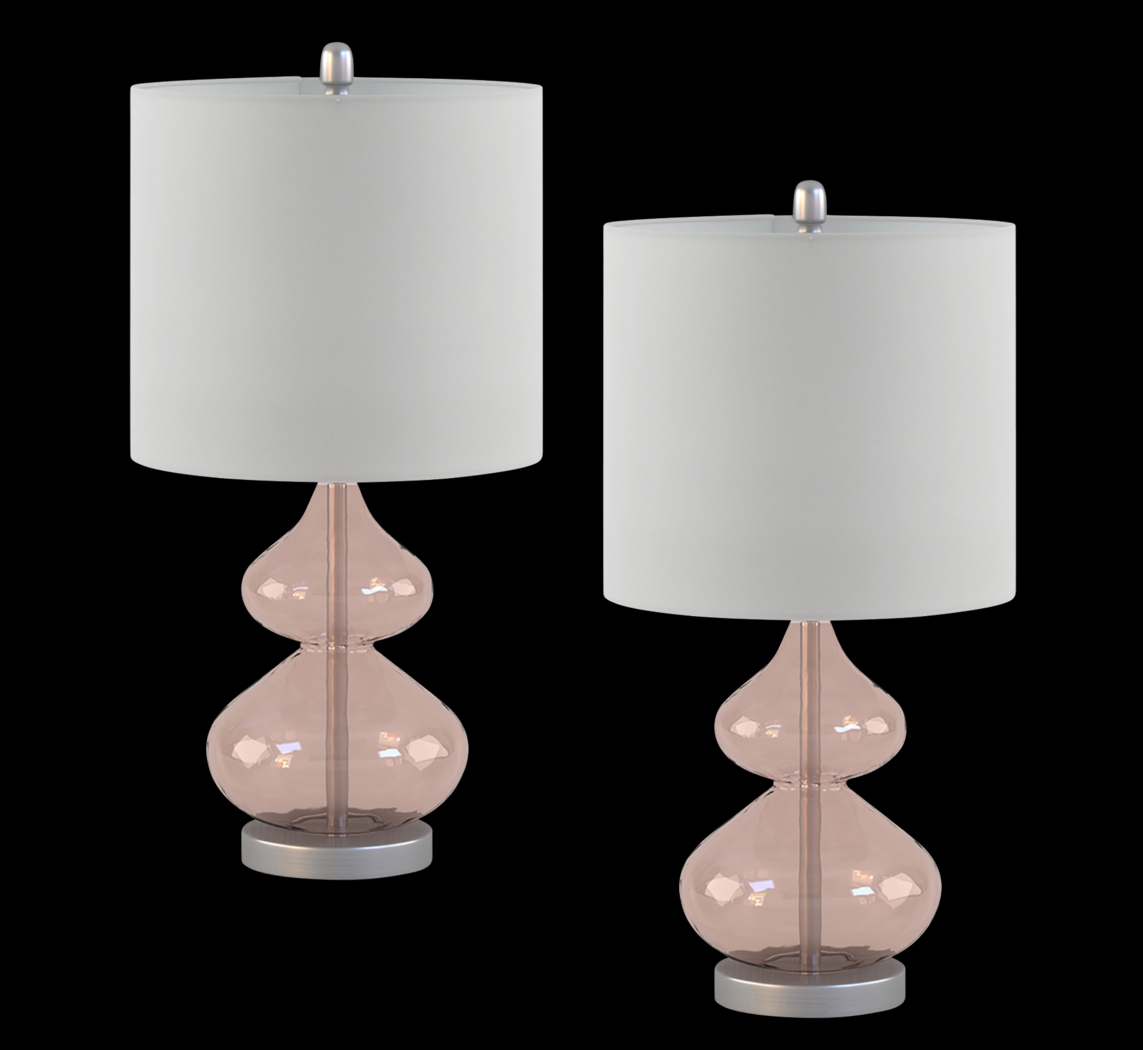 Elmsgrove Pink Table Lamps, Set of 2 - Thumbnail - Image 1
