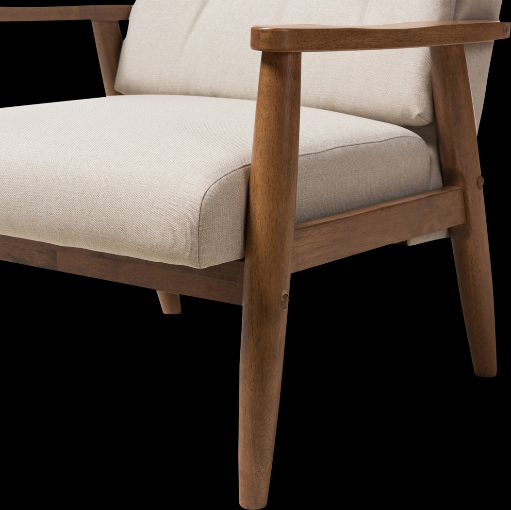 Elmshadea Beige Accent Chair - Thumbnail - Image 7
