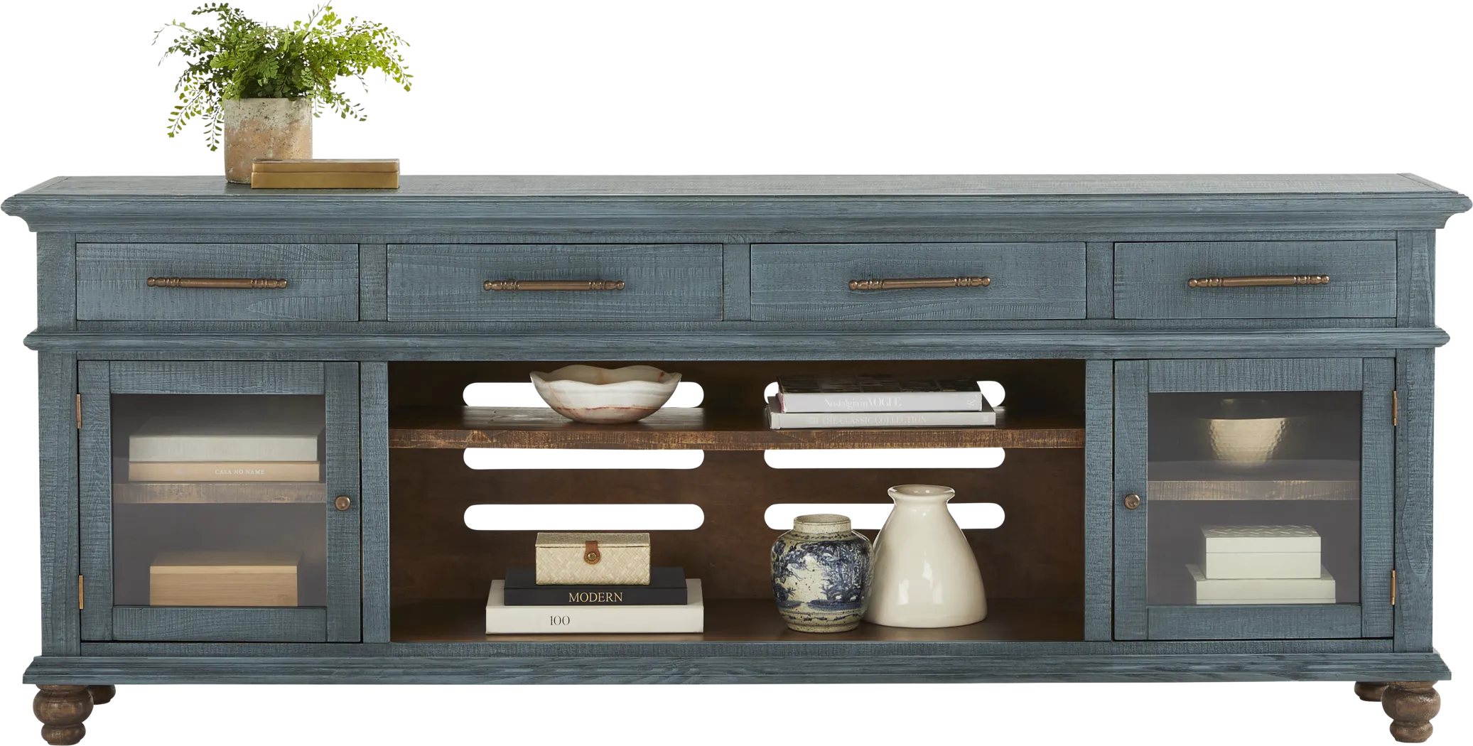 Elmstead Blue 88 in. Credenza - Thumbnail - Image 2