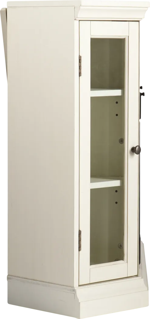 Elmwaki Ivory 48 in. Console with Electric Fireplace - Image 6