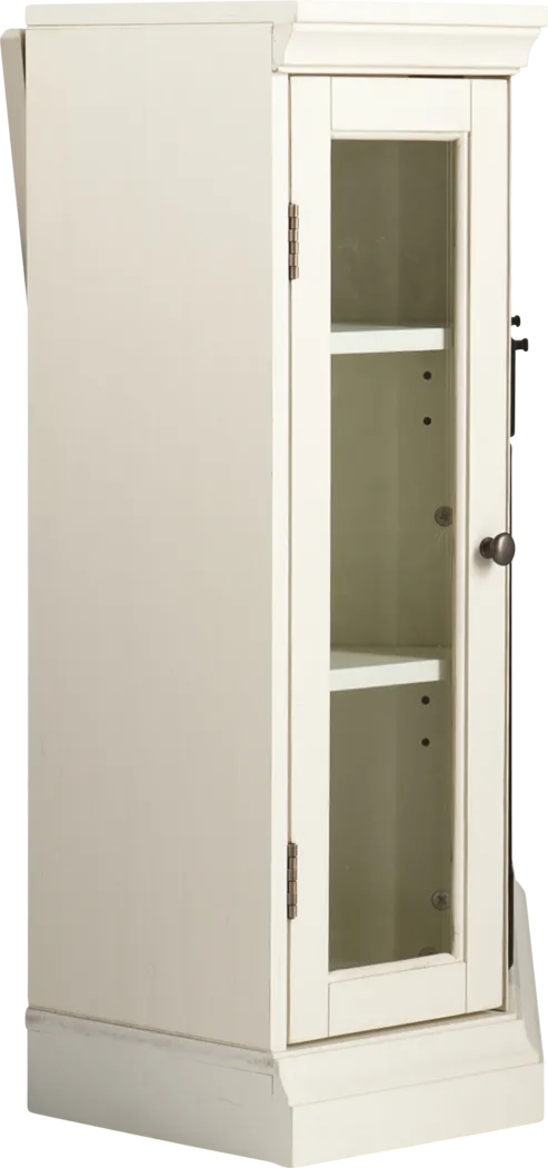 Elmwaki Ivory 48 in. Console with Electric Fireplace - Image 8