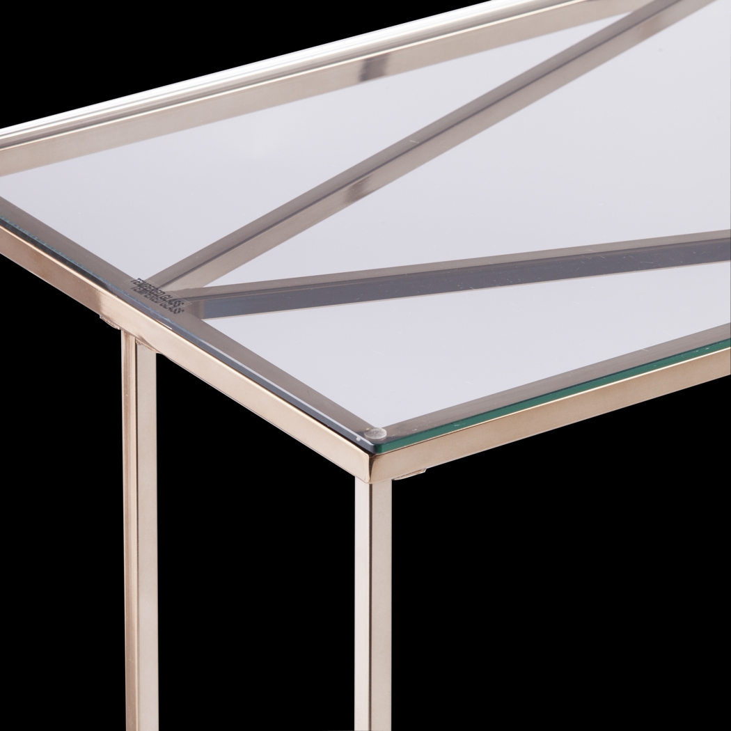 Elmway Clear Console Table - Thumbnail - Image 2