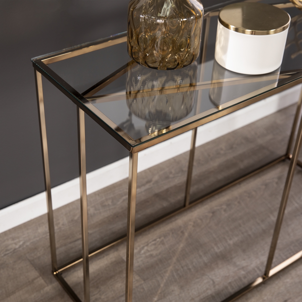 Elmway Clear Console Table - Thumbnail - Image 3