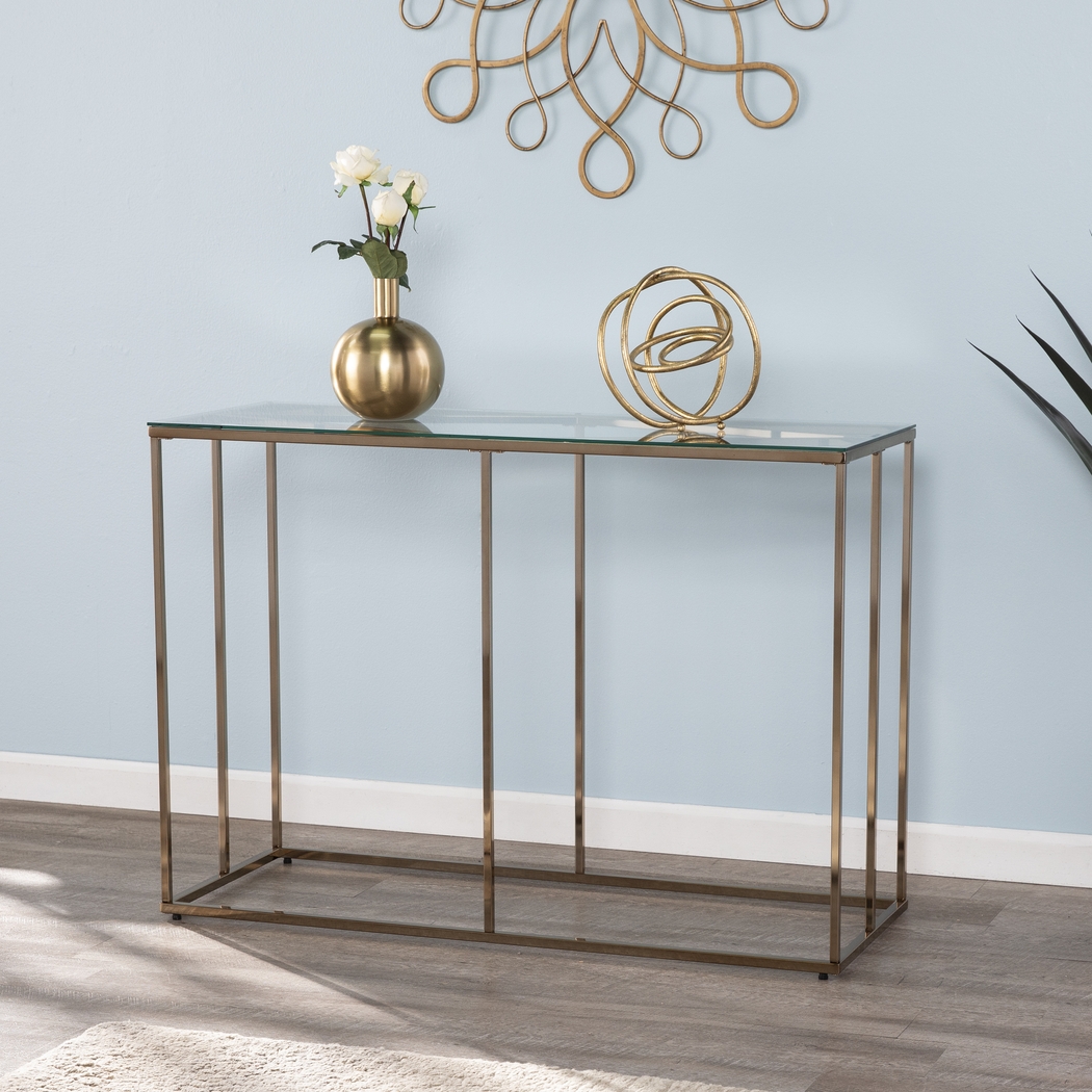 Elmway Clear Console Table - Thumbnail - Image 4