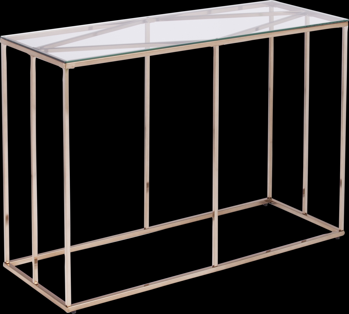 Elmway Clear Console Table - Thumbnail - Image 1
