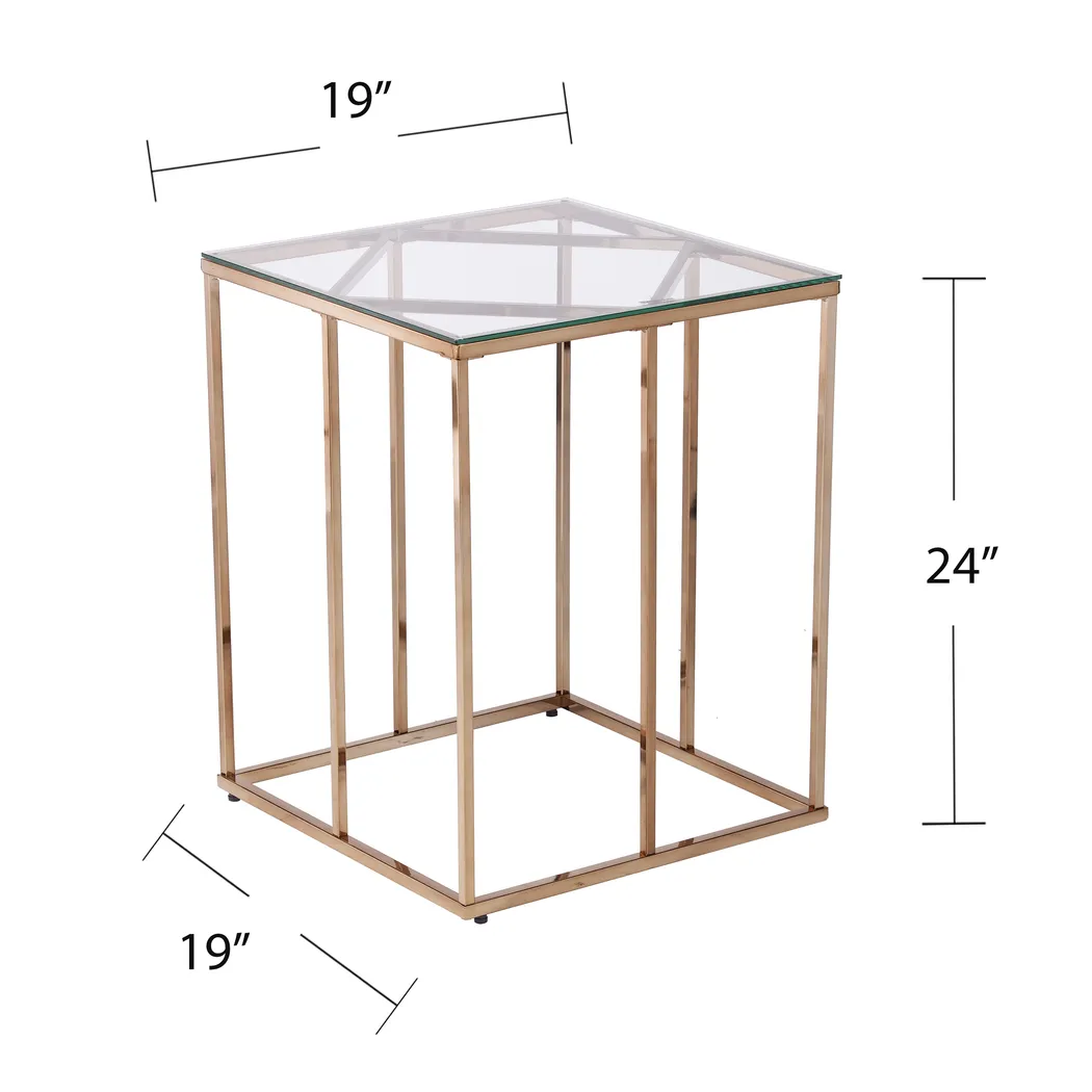 Elmway Clear End Table - Image 5