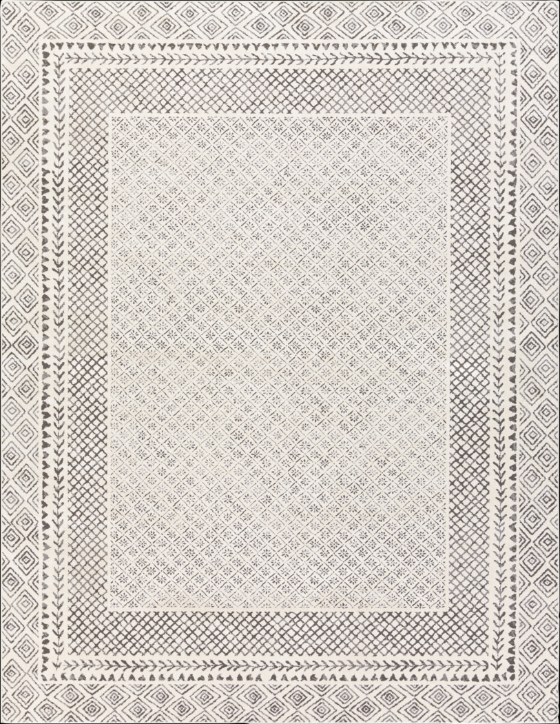 Elnaria Charcoal 7'10 x 10'2 Rug - Thumbnail - Image 1