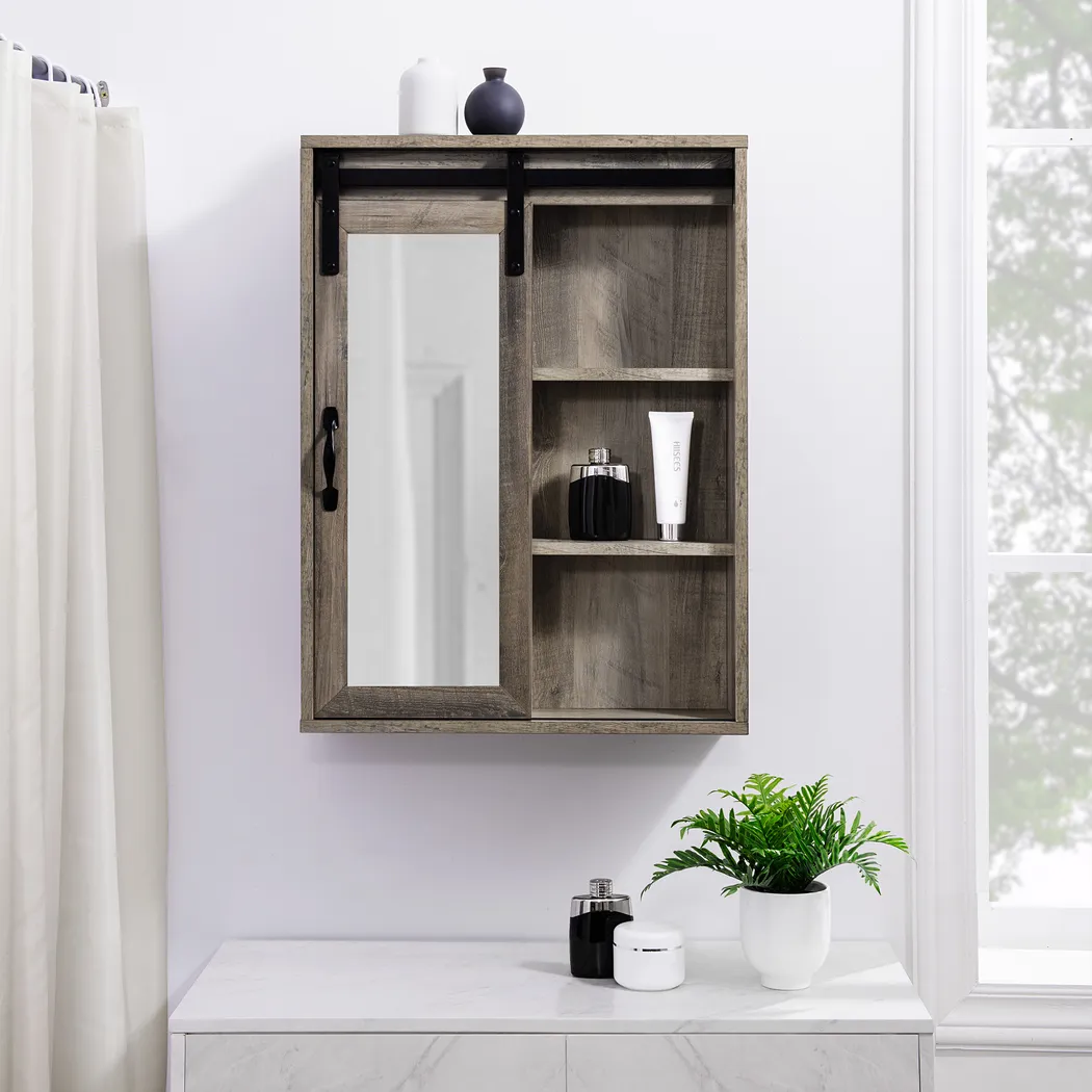 Elnoran Gray Wall Cabinet - Thumbnail - Image 3