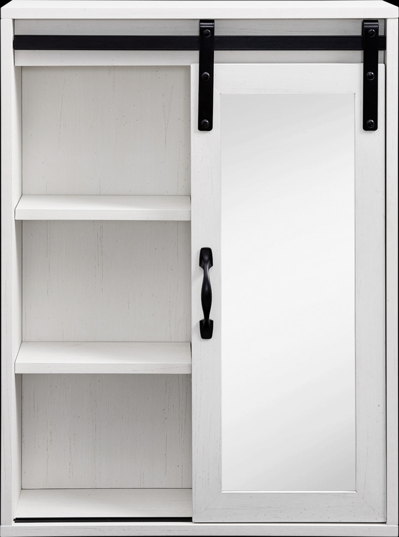 Elnoran White Wall Cabinet - Thumbnail - Image 1