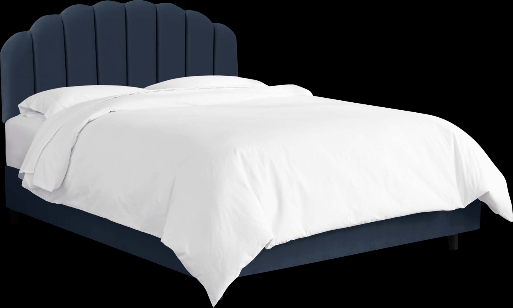 Eloisan Dark Blue California King Bed - Thumbnail - Image 1