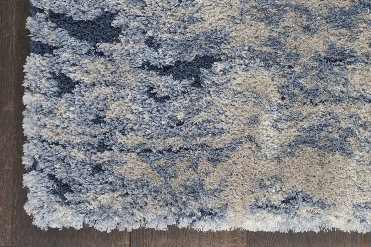 Eloise Shag Blue 5'3 x 7'3 Rug - Thumbnail - Image 3