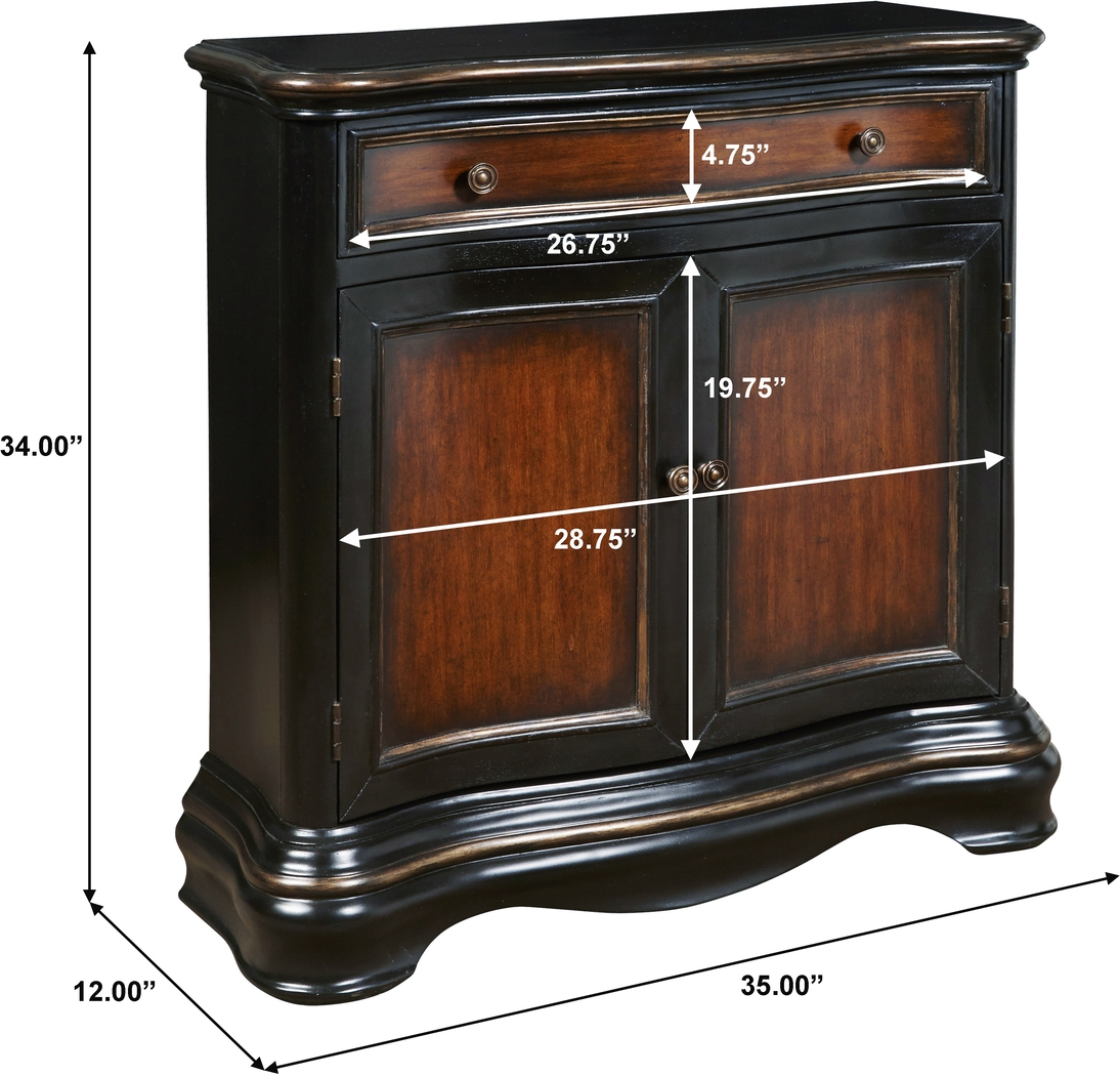 Eloisen I Black Accent Cabinet - Thumbnail - Image 8