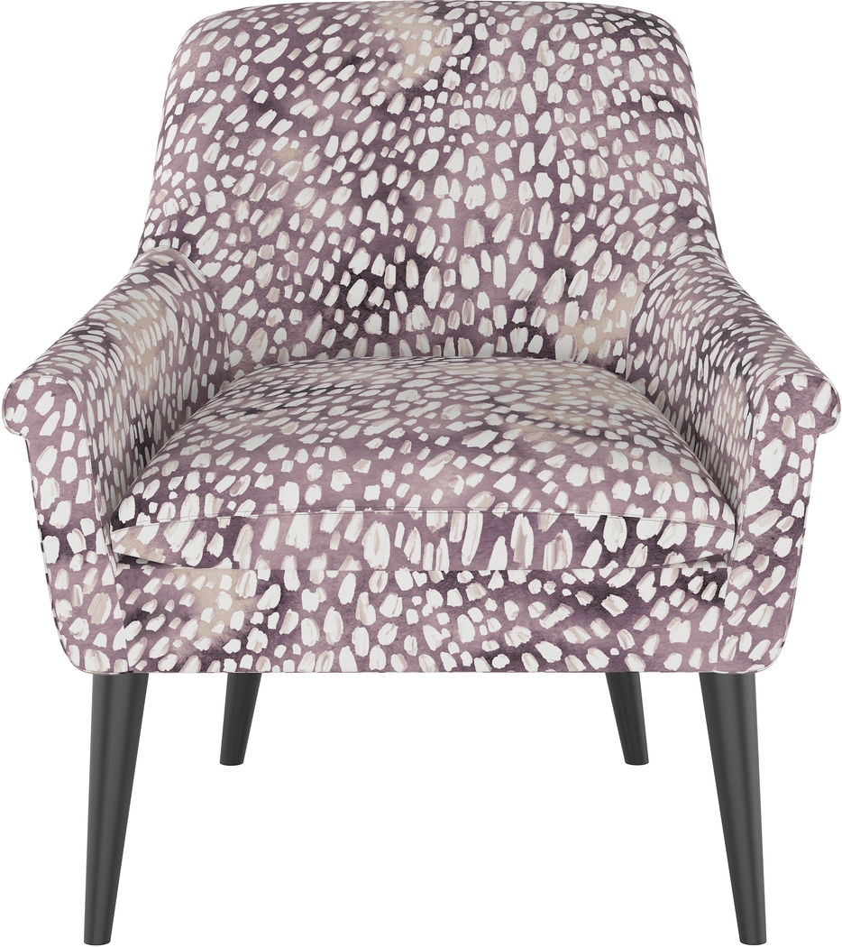 Elonian Mauve Accent Chair - Thumbnail - Image 2