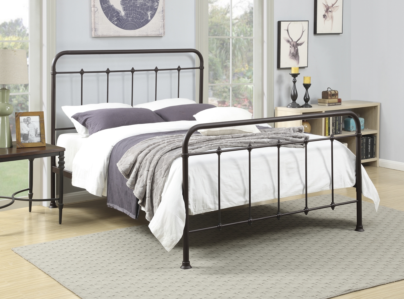 Elora Brown Queen Bed - Thumbnail - Image 6