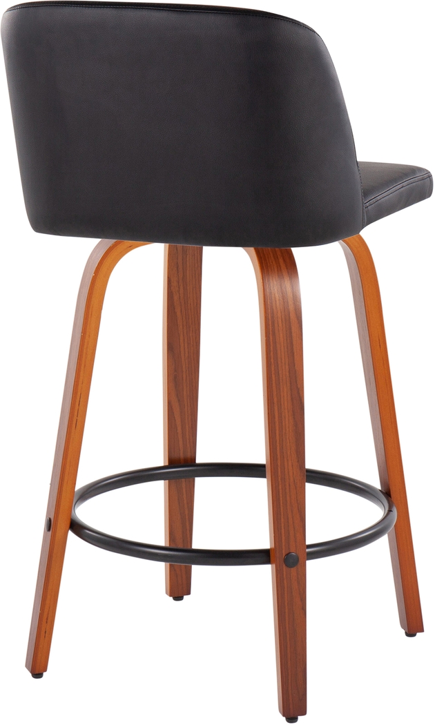 Elorena I Black Counter Height Stool, Set of 2 - Thumbnail - Image 4