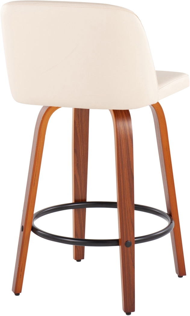 Elorena I Cream Counter Height Stool, Set of 2 - Thumbnail - Image 4