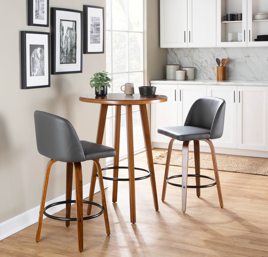 Elorena I Gray Counter Height Stool, Set of 2 - Thumbnail - Image 7