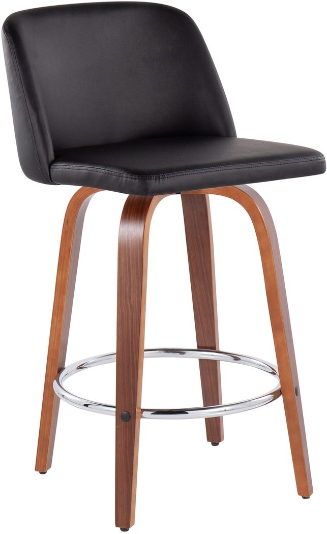 Elorena II Black Counter Height Stool, Set of 2 - Thumbnail - Image 2