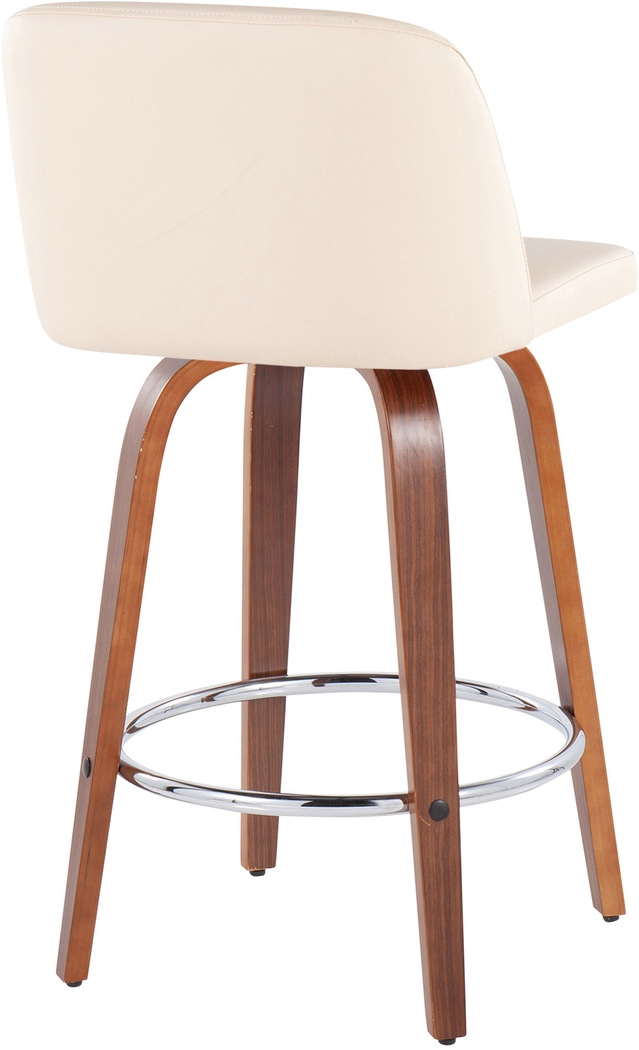 Elorena II Cream Counter Height Stool, Set of 2 - Thumbnail - Image 4