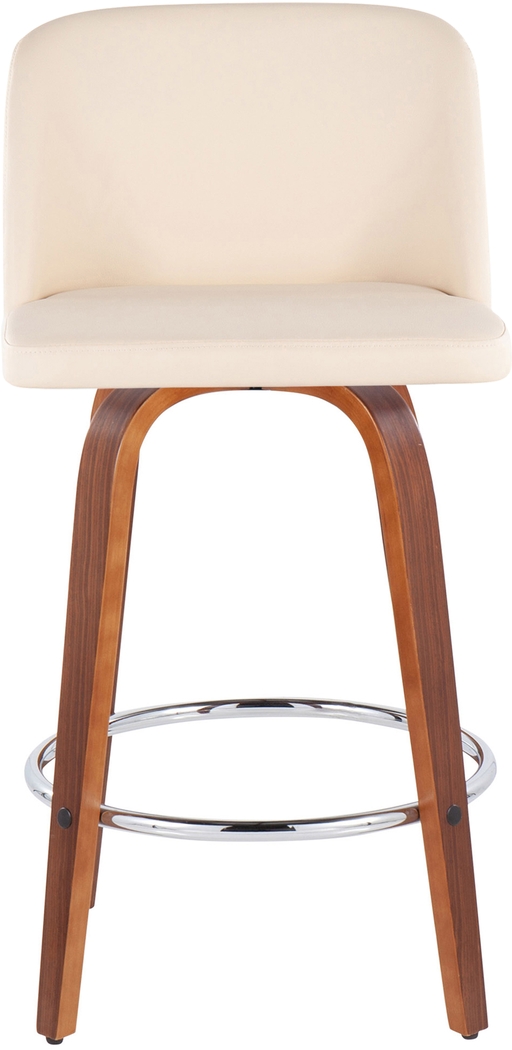 Elorena II Cream Counter Height Stool, Set of 2 - Thumbnail - Image 6