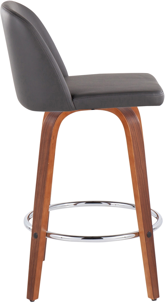 Elorena II Gray Counter Height Stool, Set of 2 - Thumbnail - Image 3