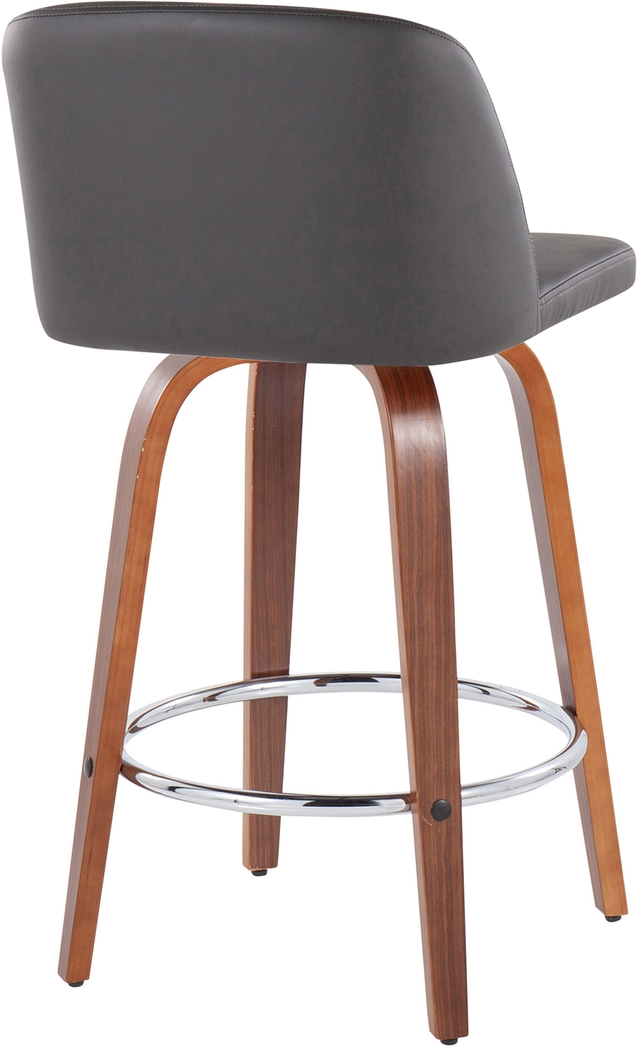 Elorena II Gray Counter Height Stool, Set of 2 - Thumbnail - Image 4