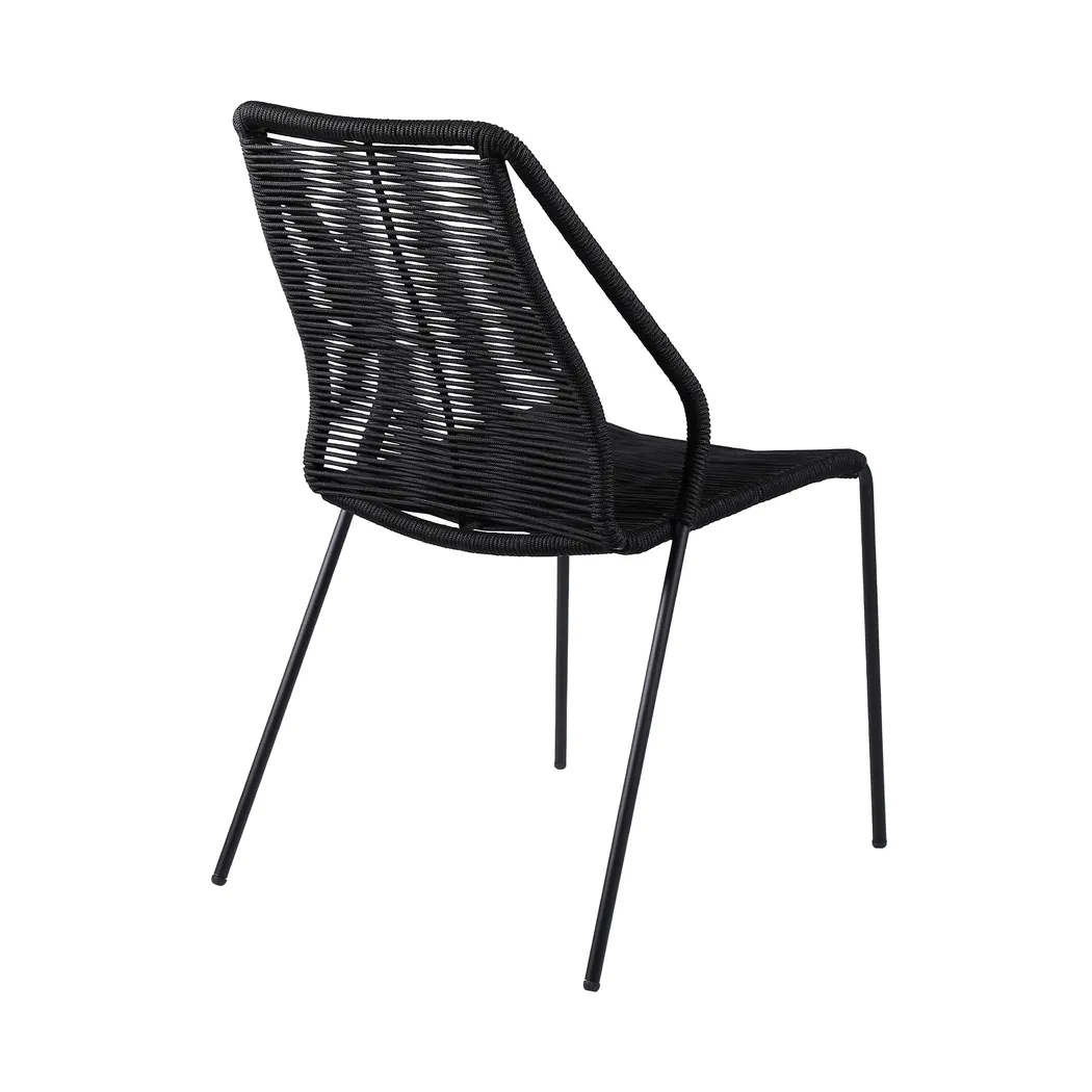 Elorian Black Outdoor Arm Chair, Set of 2 - Thumbnail - Image 3