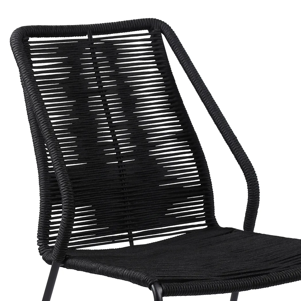 Elorian Black Outdoor Arm Chair, Set of 2 - Thumbnail - Image 5