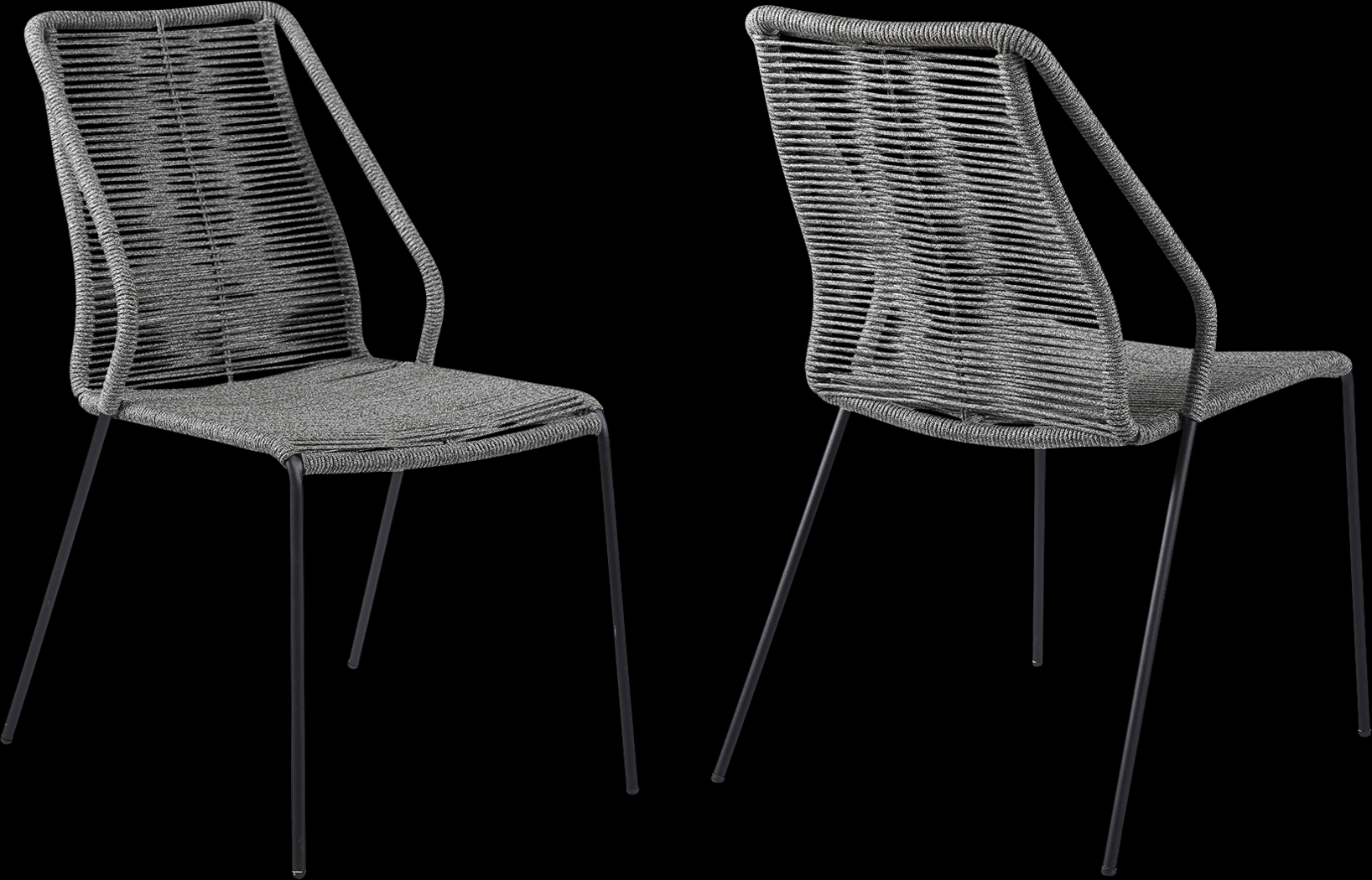 Elorian Gray Outdoor Arm Chair, Set of 2 - Thumbnail - Image 1