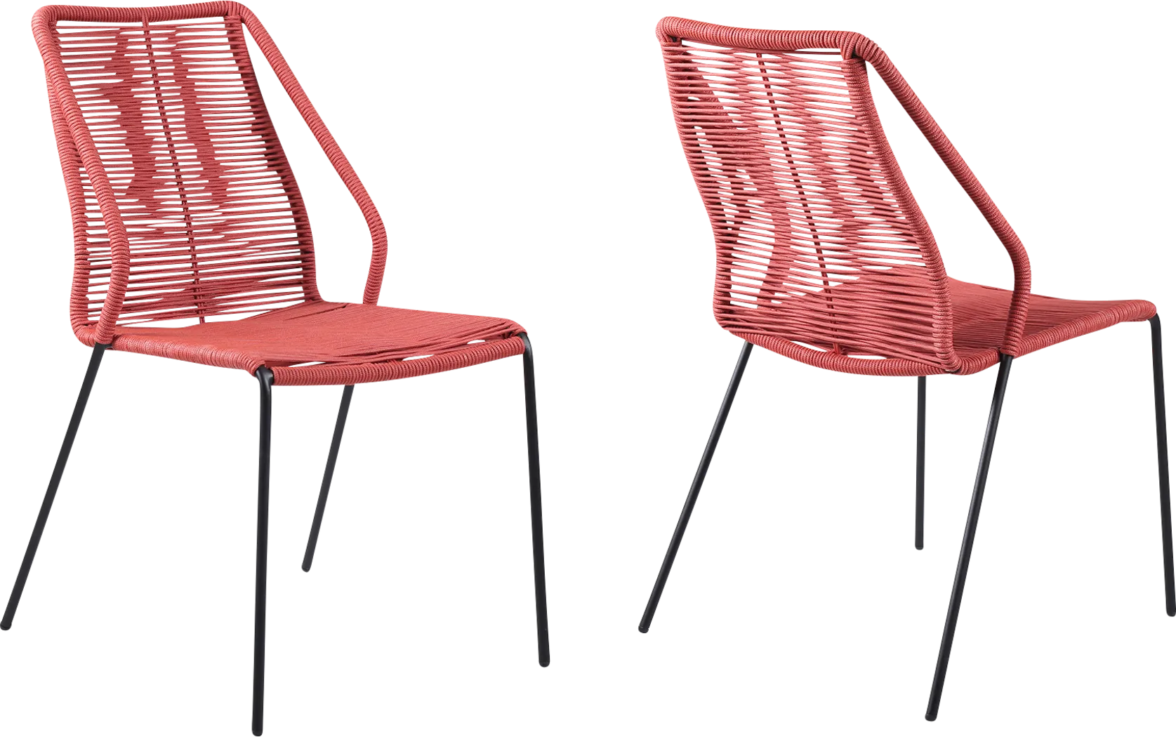 Elorian Red Outdoor Arm Chair, Set of 2 - Thumbnail - Image 1