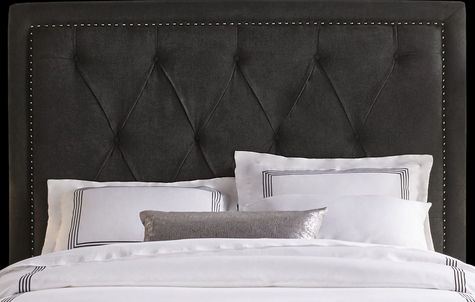 Elridge Black 3 Pc King Upholstered Bed - Thumbnail - Image 3