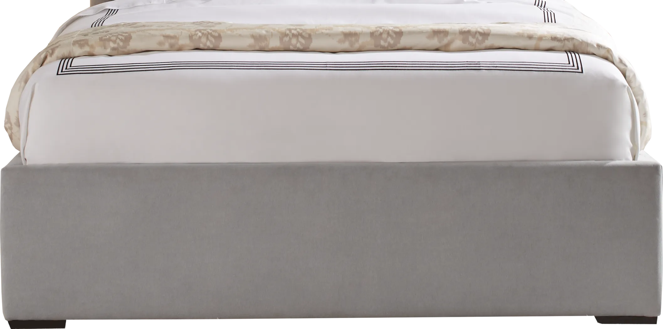 Elridge Dove Gray 3 Pc Queen Upholstered Bed - Thumbnail - Image 4