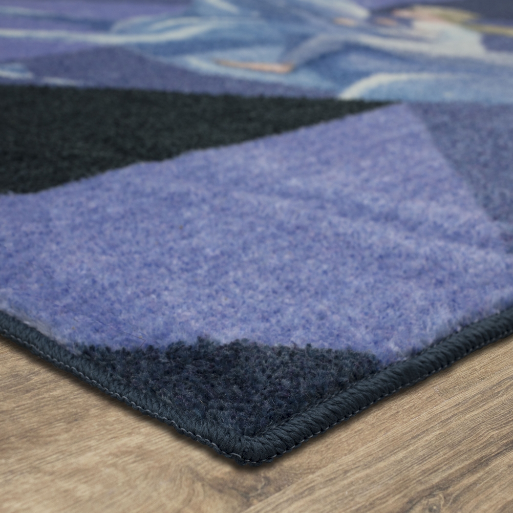 Kids Disney Elsa & Nokk Geometry Purple 3'3' x 5' Rug - Thumbnail - Image 2