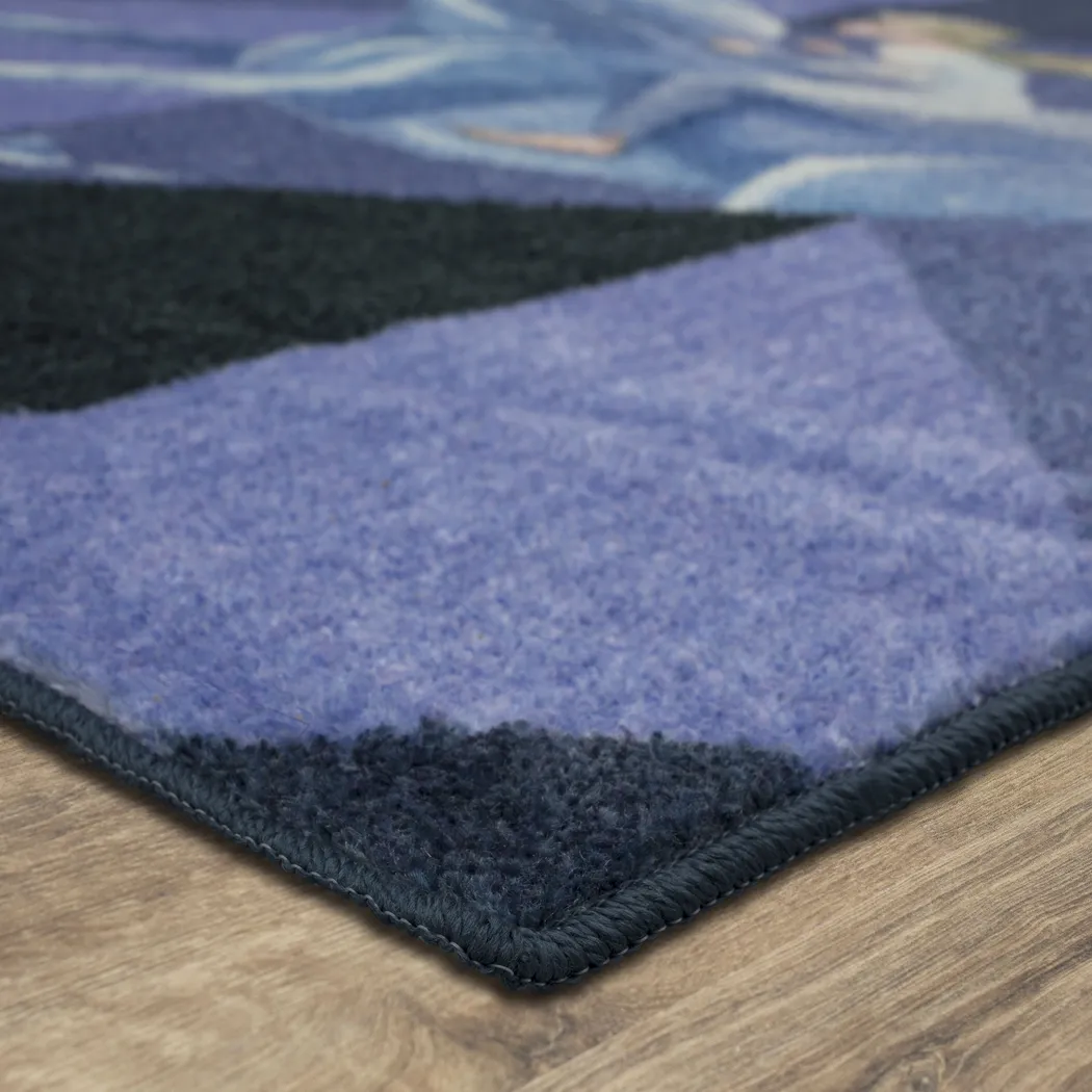 Kids Disney Elsa & Nokk Purple Geometry 5' x 8' Rug - Thumbnail - Image 2