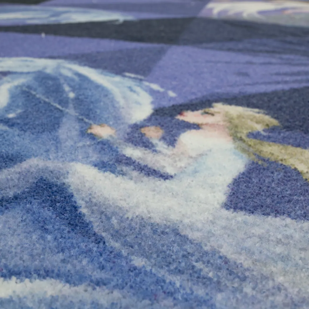 Kids Disney Elsa & Nokk Purple Geometry 5' x 8' Rug - Thumbnail - Image 3