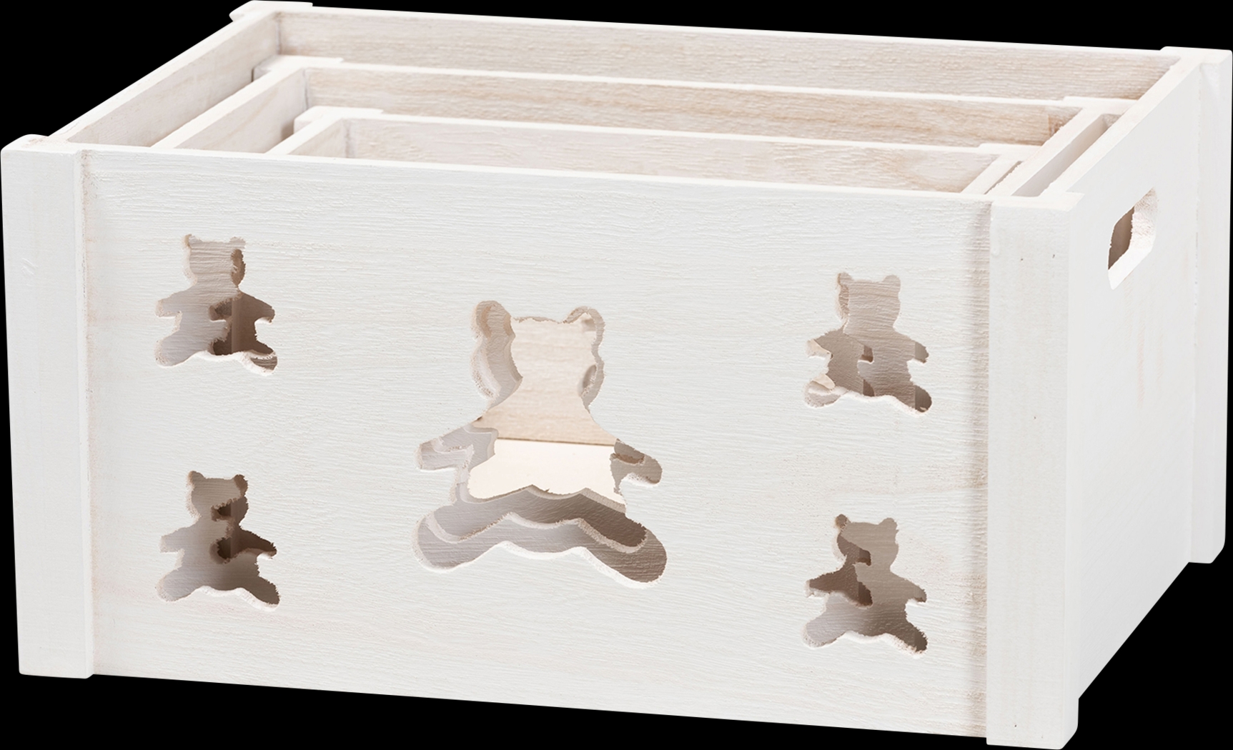 Elsage White Crate, Set of 3 - Thumbnail - Image 2