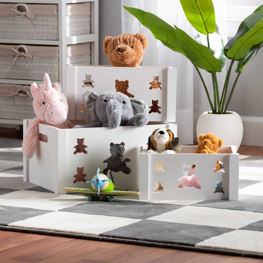 Elsage White Crate, Set of 3 - Thumbnail - Image 4