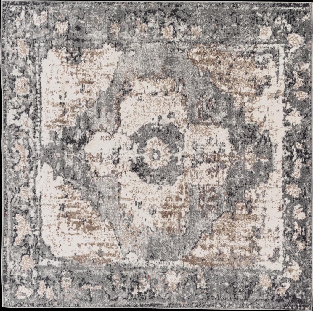 Elseina I Charcoal 5'3 Square Rug - Thumbnail - Image 1