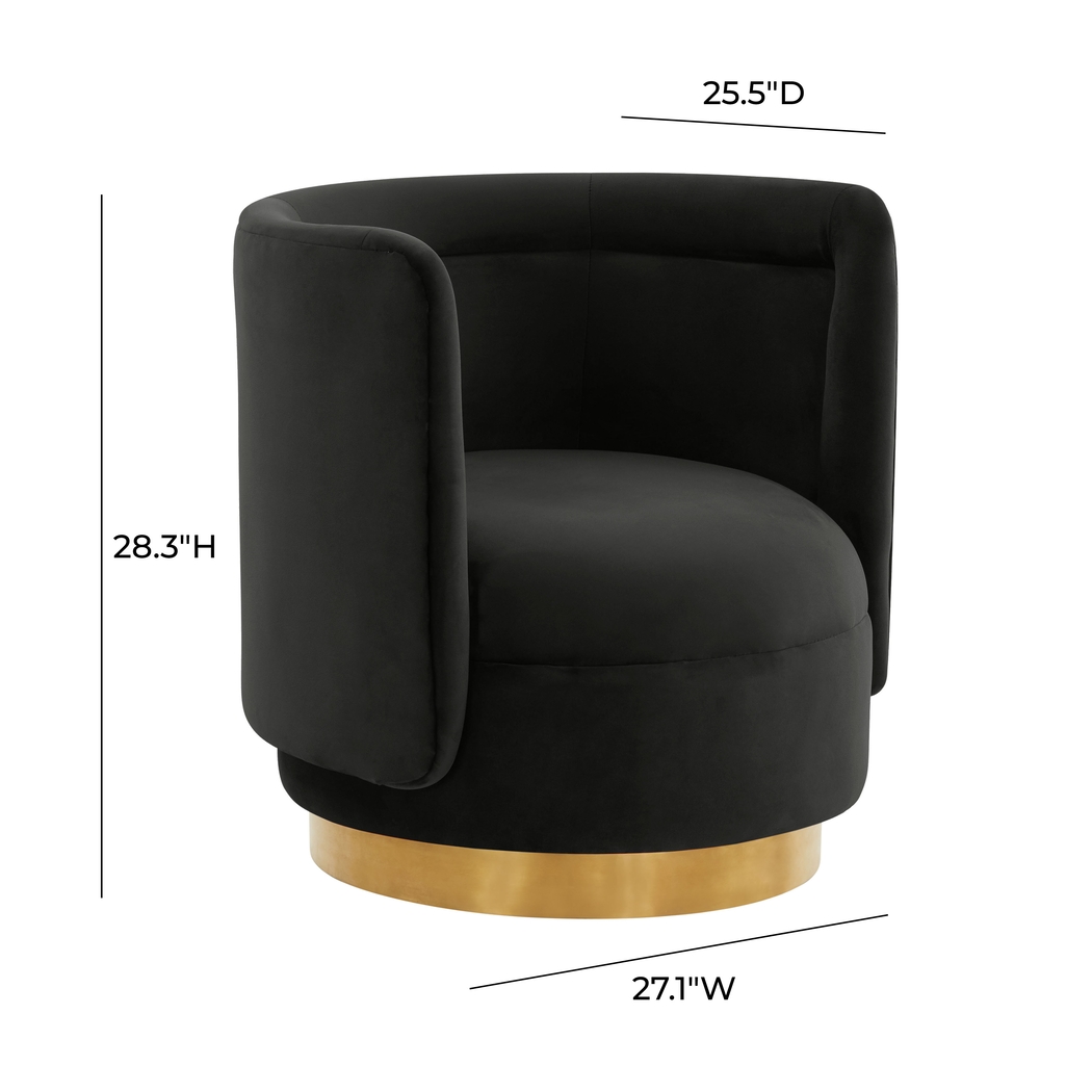 Elsey Lane Black Accent Chair - Thumbnail - Image 6