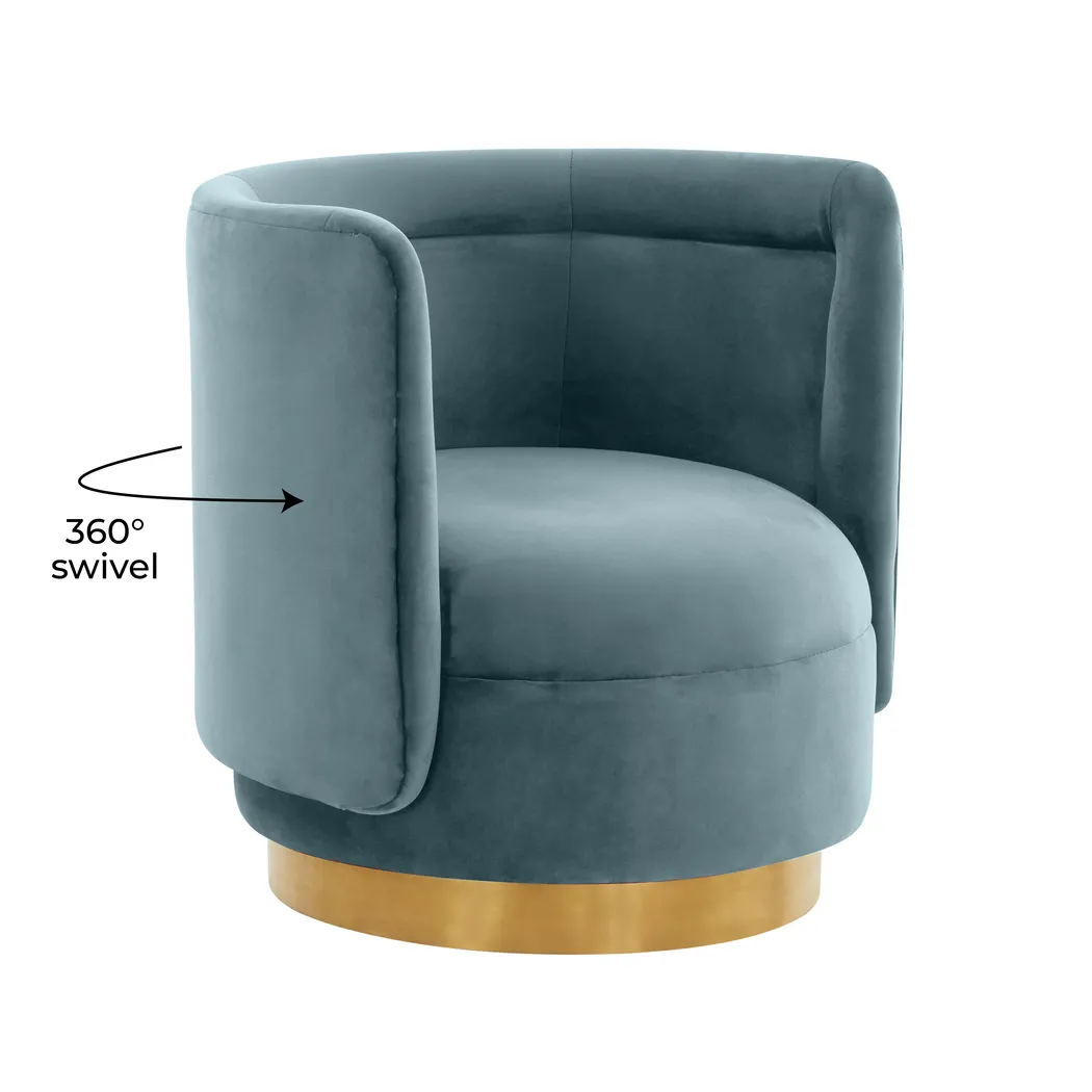 Elsey Lane Blue Accent Chair - Thumbnail - Image 5