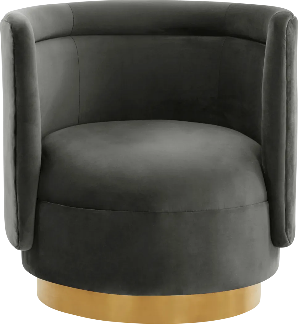 Elsey Lane Dark Gray Accent Chair - Thumbnail - Image 2