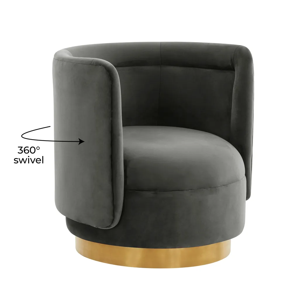 Elsey Lane Dark Gray Accent Chair - Thumbnail - Image 5