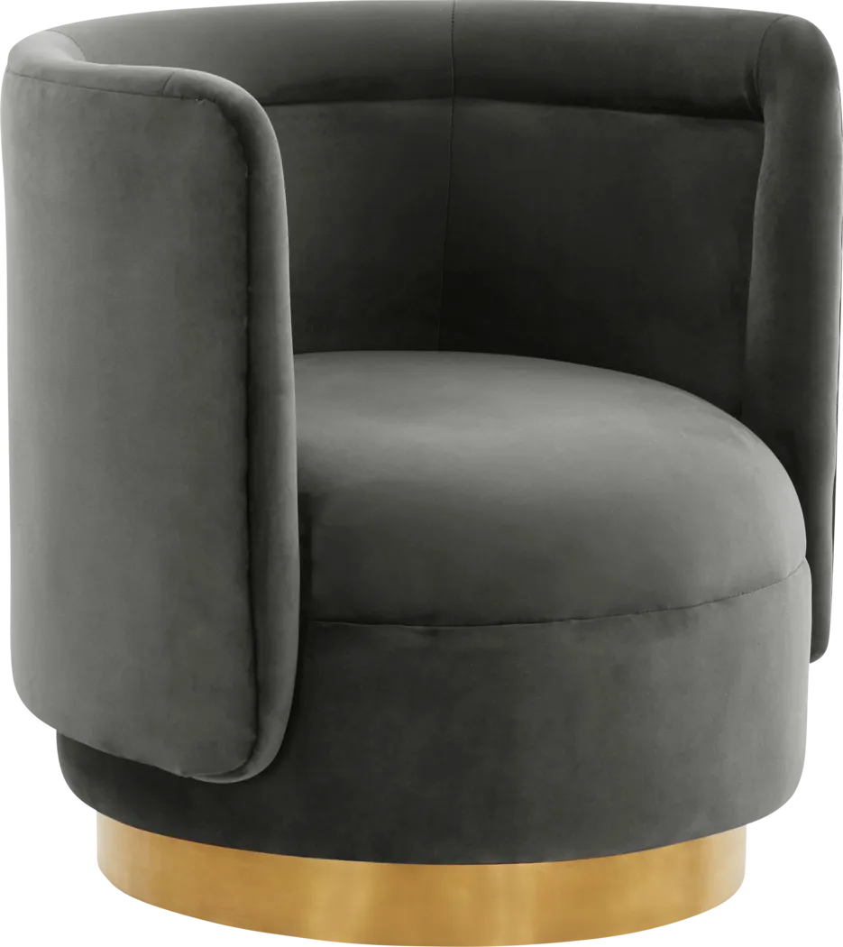 Elsey Lane Dark Gray Accent Chair - Thumbnail - Image 1