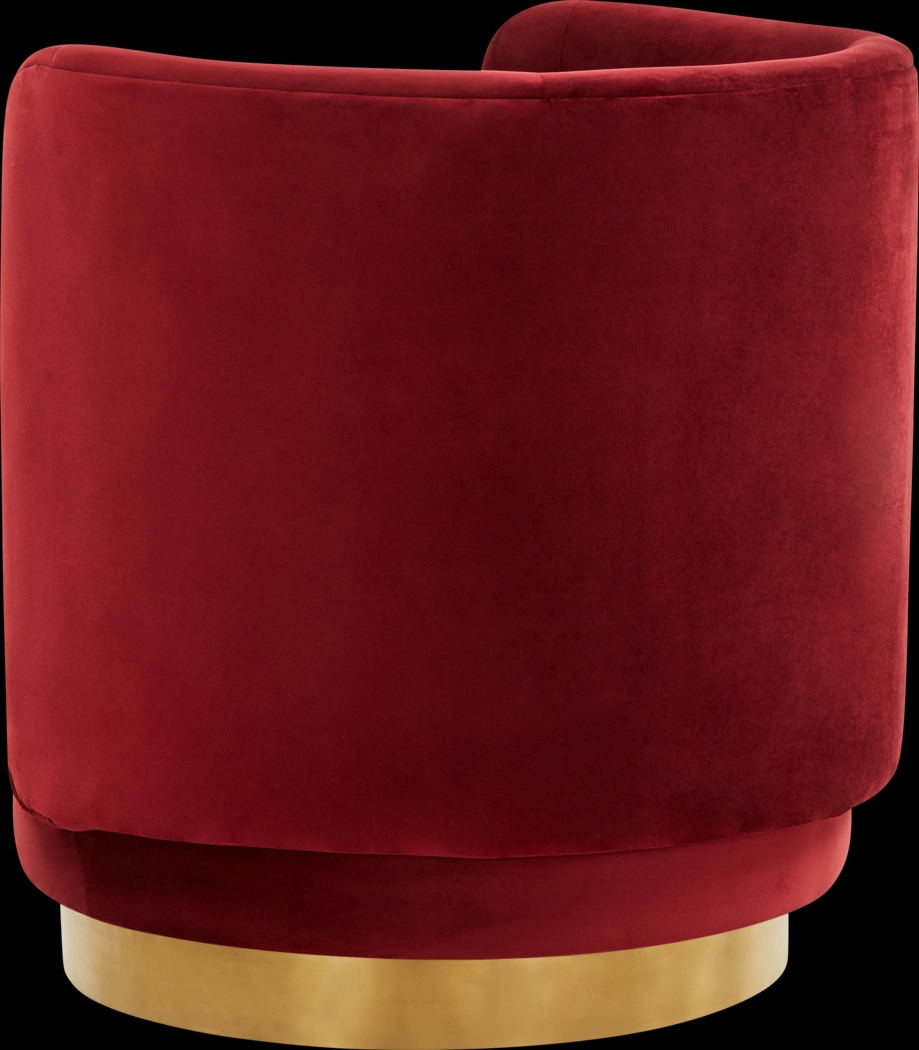 Elsey Lane Maroon Accent Chair - Thumbnail - Image 3