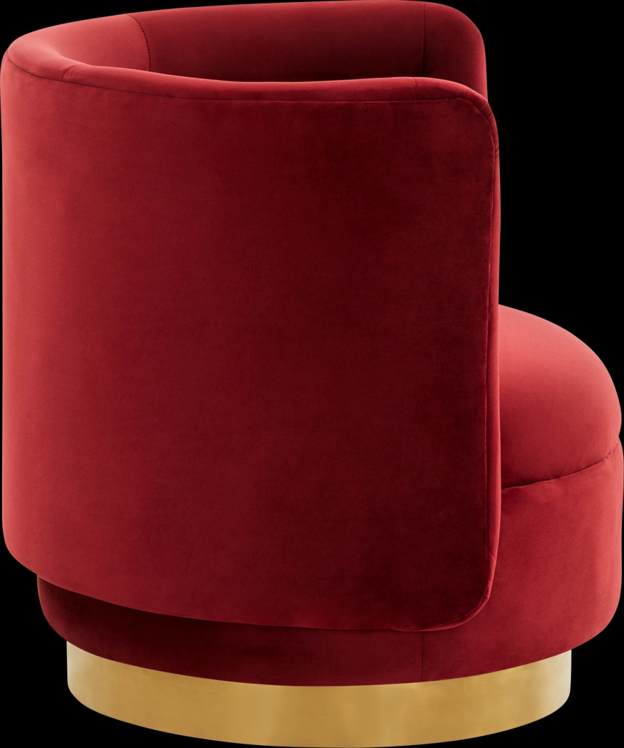 Elsey Lane Maroon Accent Chair - Thumbnail - Image 4