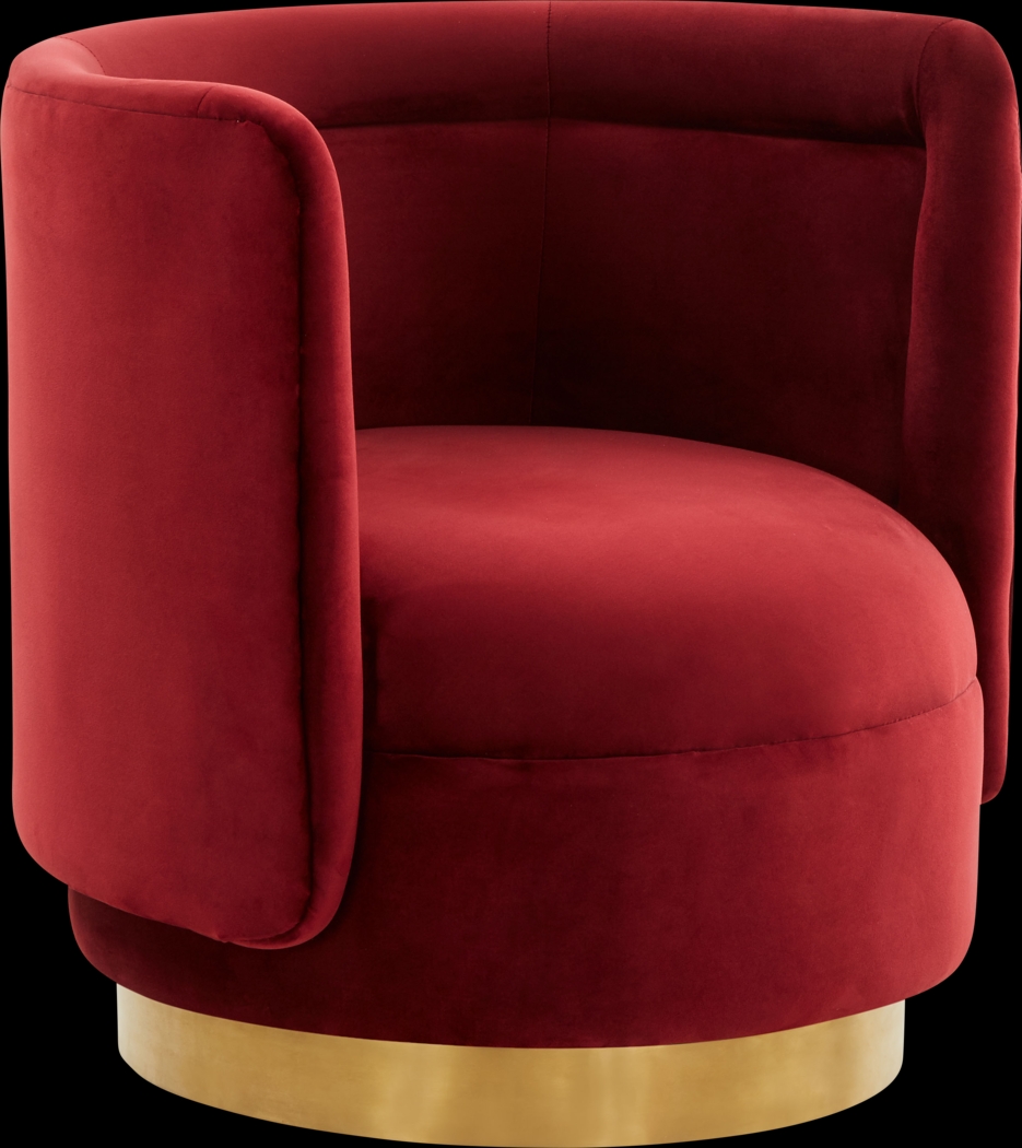 Elsey Lane Maroon Accent Chair - Thumbnail - Image 1